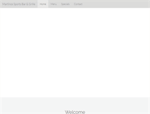 Tablet Screenshot of martinosbar.com